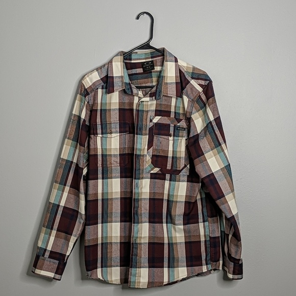 Oakley Other - Oakley Medium Dress Shirt Button Down Blue Brown